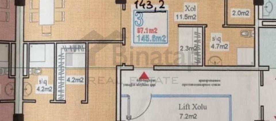 Tbilisi prospekti, Lider Tv və McDonald'sa yaxın 3 otaqlı mənzil satılır/140.5 kv.m. - 13