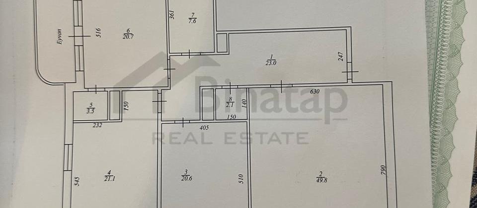 3 otaqlı mənzil satılır/171 kv.m., Həsən Əliyev küçəsi (İnqlab), Kəpəz hospitala yaxındır - 8
