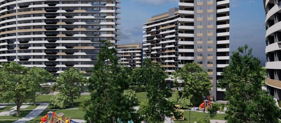 Biləcər qəsəbəsi GREENVİLLE RECİDENCE yaşayış kompleksində təmirsiz bina evi satılır