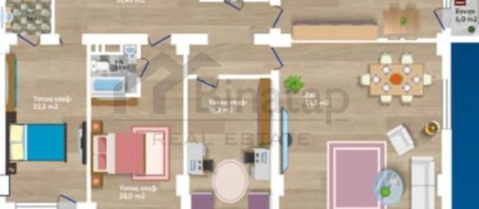 Azadliq prospekti, 28 May m/s yaninda 4 otaqli menzil satilir/195 kv.m. - 5