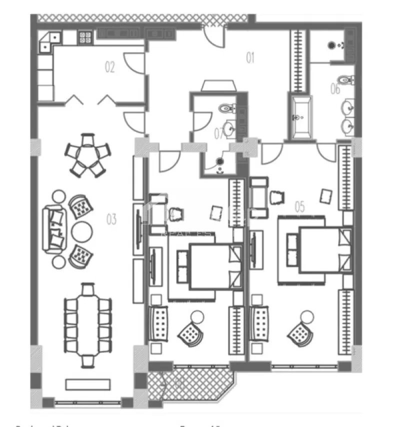 Продаётся 3-комн. новостройка 174 м², м. Ичеришехер — фото 6