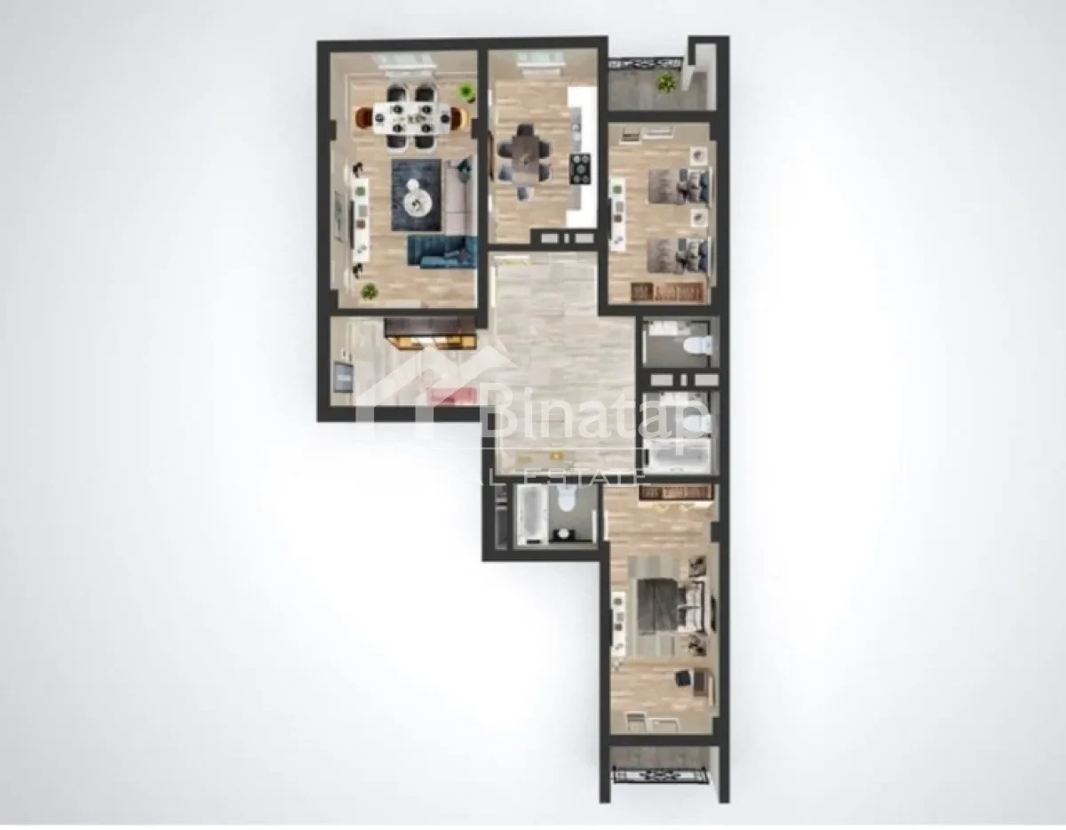Satılır 3 otaqlı yeni tikili 162 m², Gənclik m. — şəkil 20
