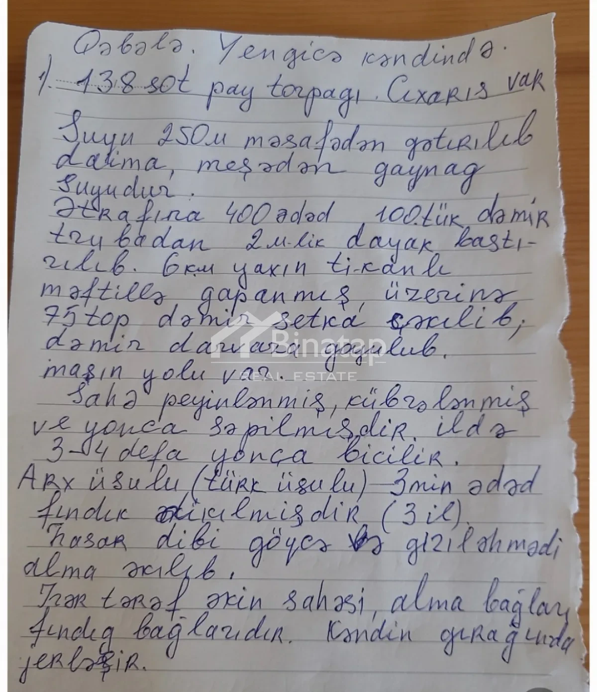 Satılır torpaq 138 sot, Qəbələ r. — şəkil 4