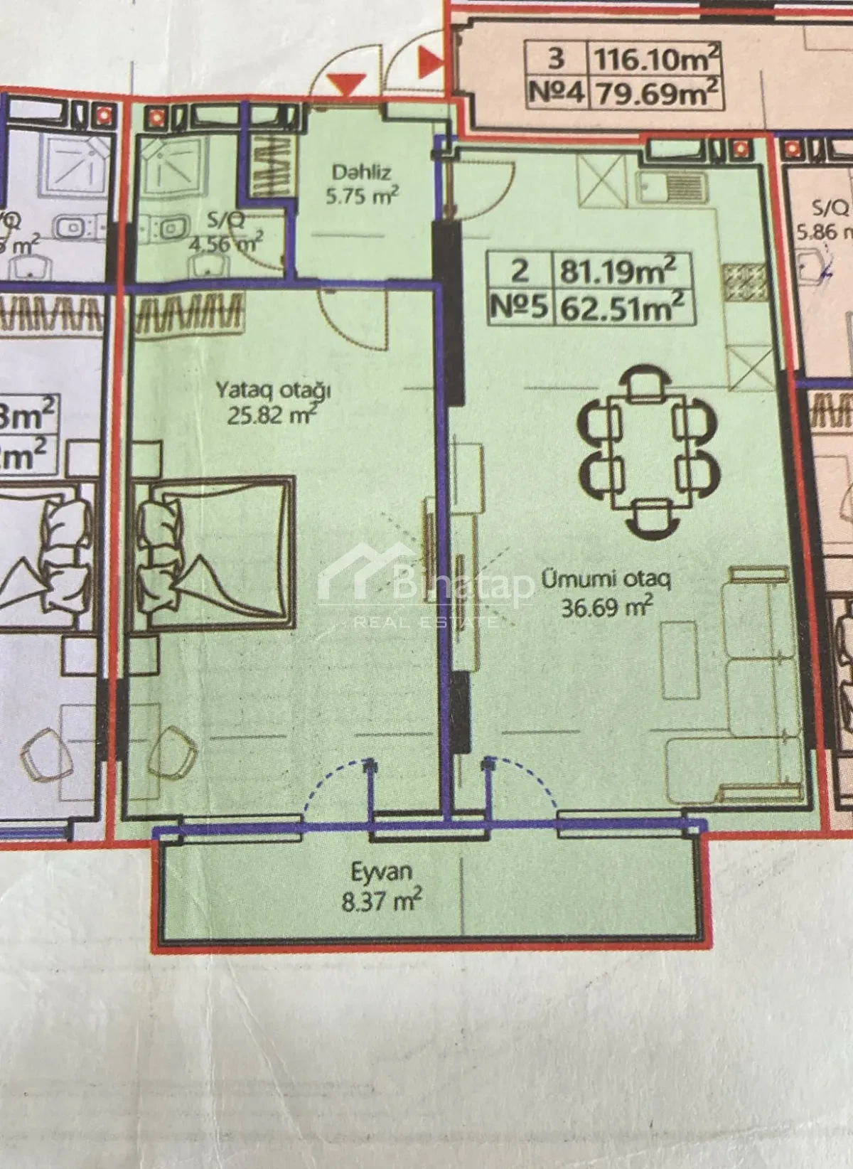Satılır 2 otaqlı yeni tikili 81 m², Sumqayıt mərkəz r. — şəkil 4