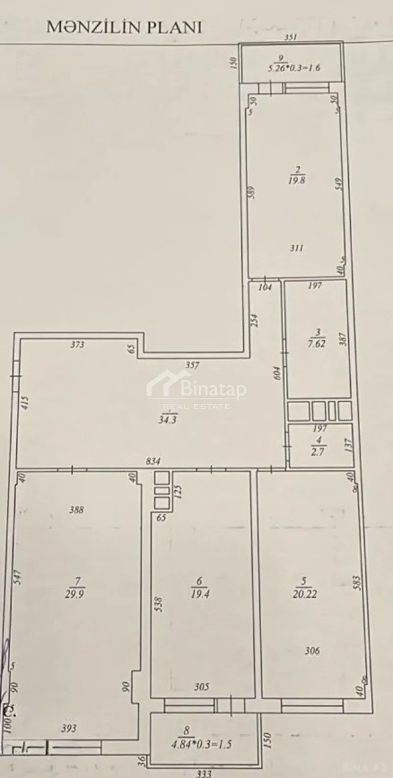 Satılır 3 otaqlı yeni tikili 145 m², Xətai m. — şəkil 2