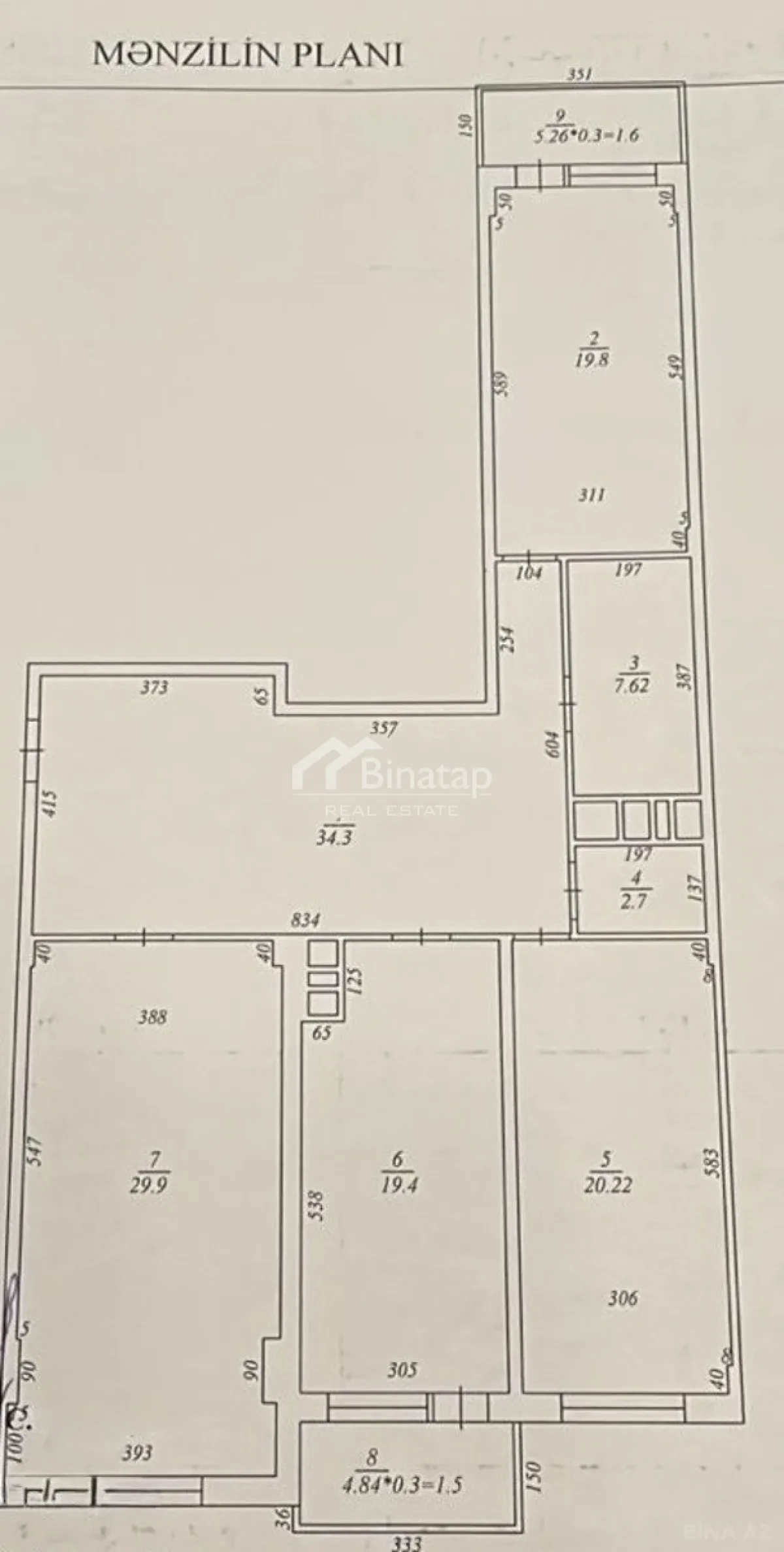 Satılır 3 otaqlı yeni tikili 145 m², Xətai m. — şəkil 2