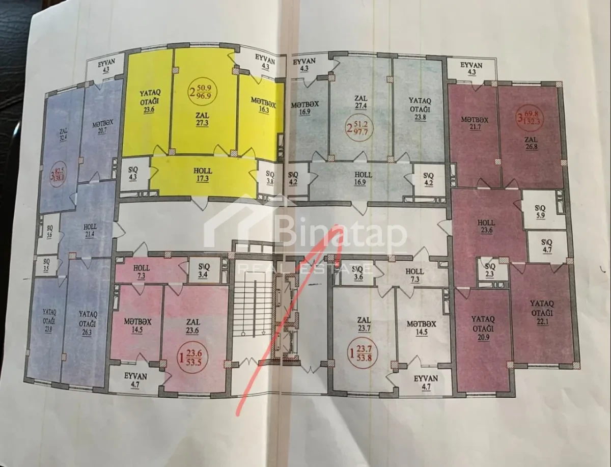 Satılır 2 otaqlı yeni tikili 98 m², Nəriman Nərimanov m. — şəkil 6