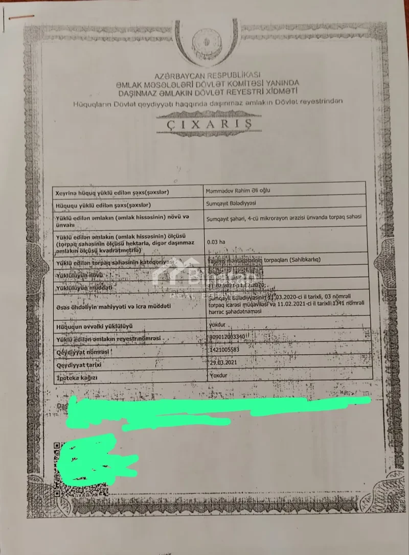 Satılır torpaq 3 sot, Sumqayıt mərkəz r. — şəkil 6