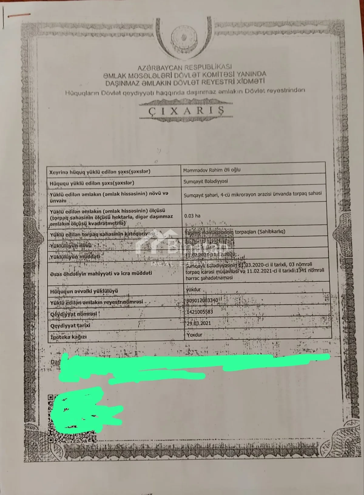 Satılır torpaq 3 sot, Sumqayıt mərkəz r. — şəkil 6