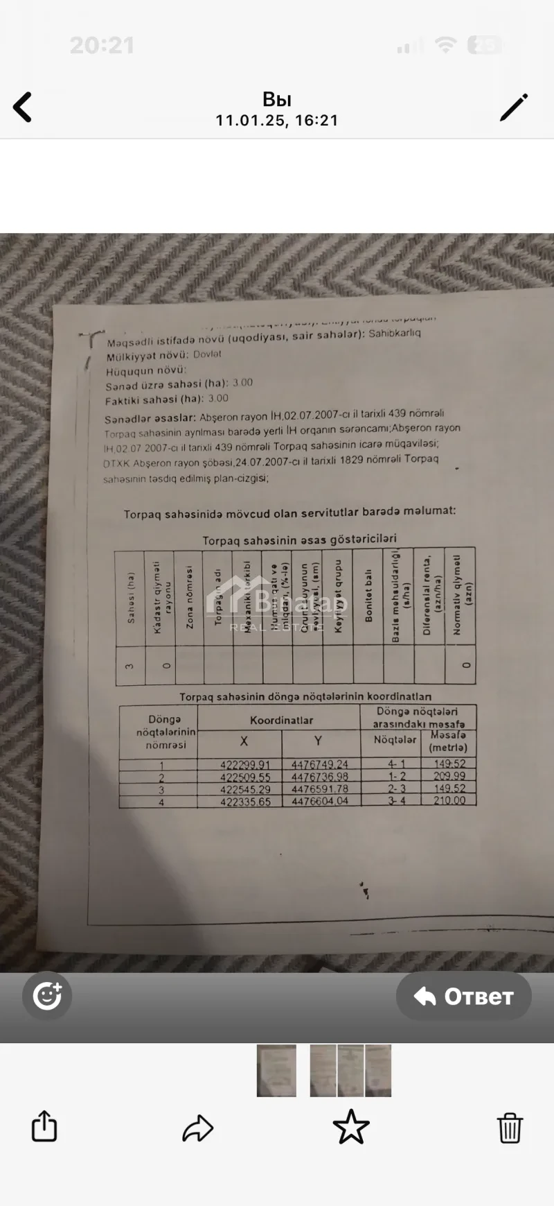 Satılır torpaq 3 sot, Koroğlu m. — şəkil 3