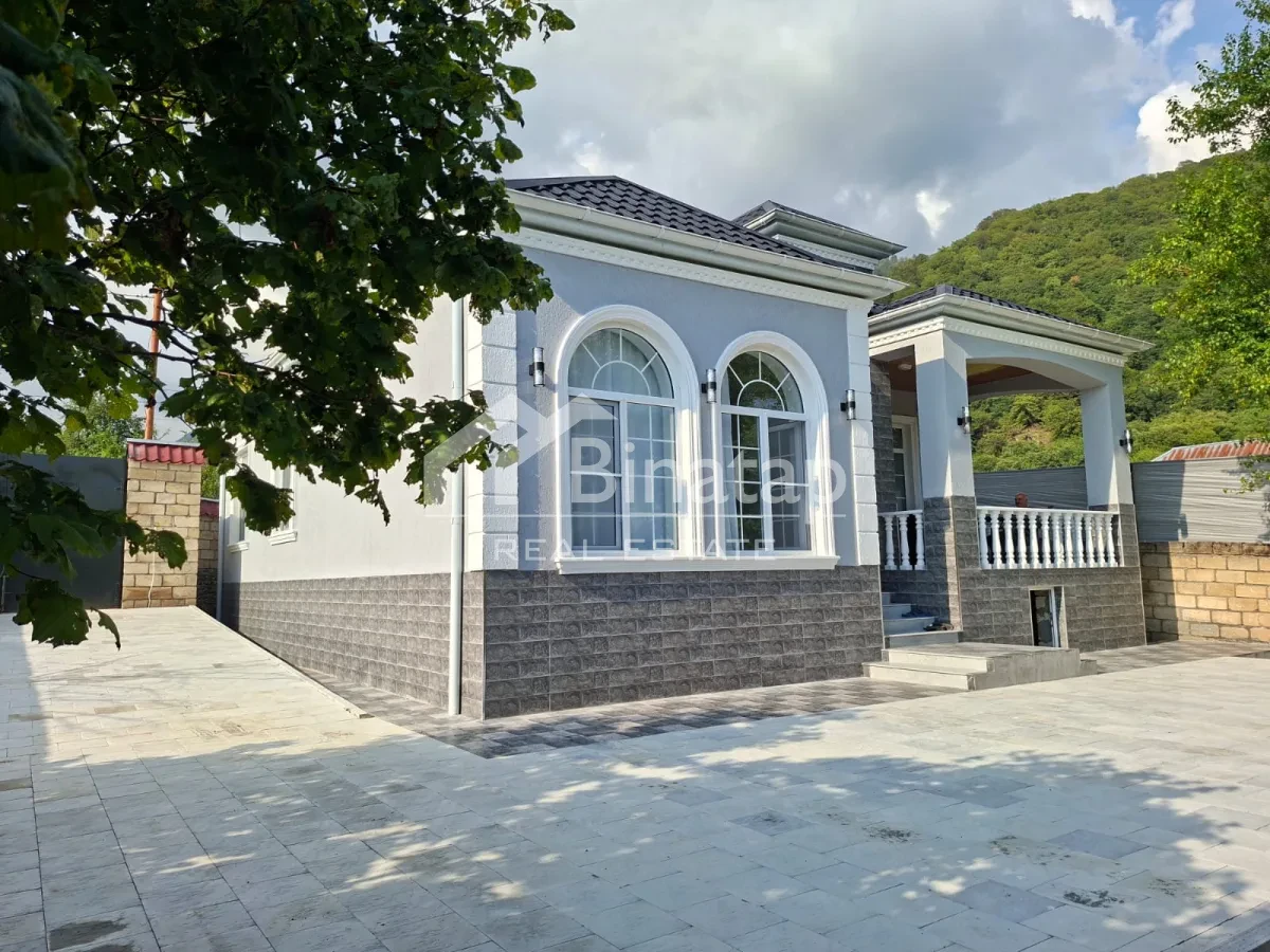 İcarəyə verilir 4 otaqlı həyət evi / bağ evi 120 m², Qəbələ r. — şəkil 2