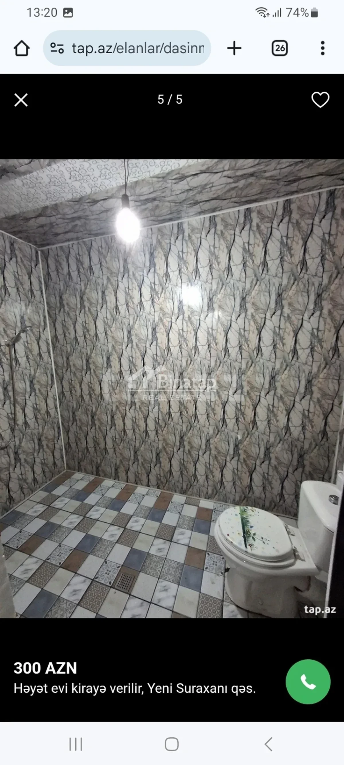 İcarəyə verilir 2 otaqlı həyət evi / bağ evi 70 m², Koroğlu m. — şəkil 7