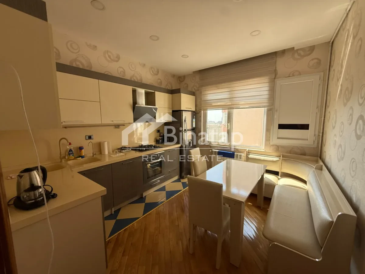 İcarəyə verilir 3 otaqlı yeni tikili 110 m², İnşaatçılar m. — şəkil 9