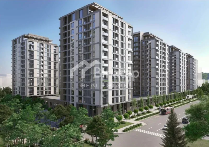 Satılır 3 otaqlı yeni tikili 95.80 m², İnşaatçılar m. — şəkil 10