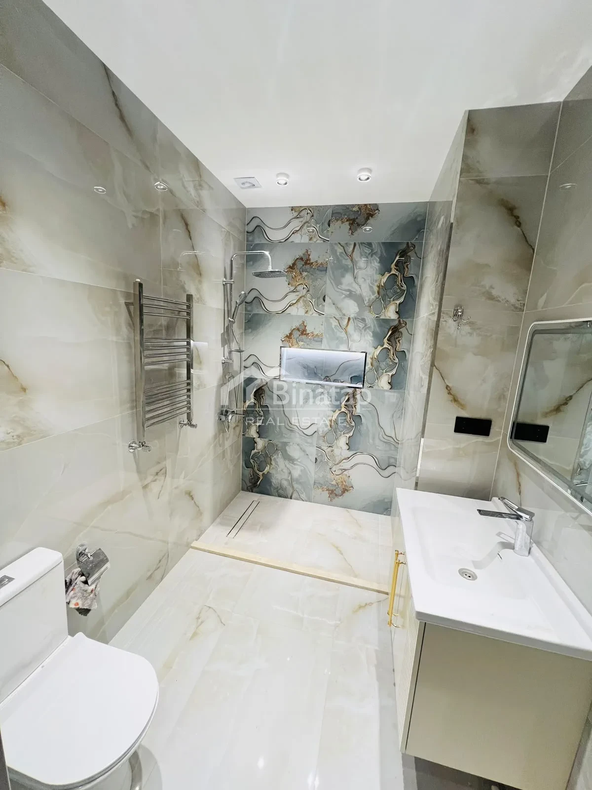 Satılır 2 otaqlı yeni tikili 72 m², İnşaatçılar m. — şəkil 13