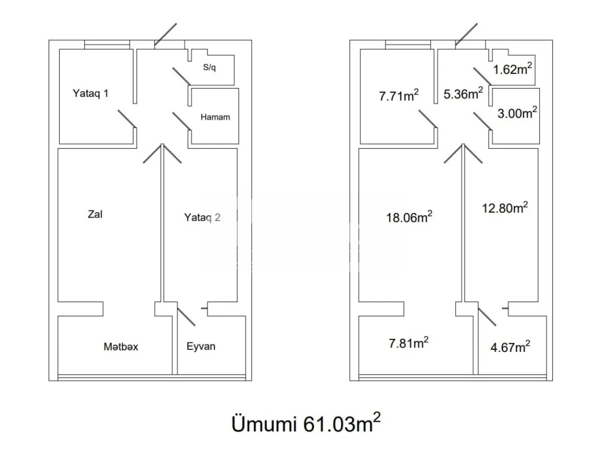 Satılır 3 otaqlı köhnə tikili 61 m², Nərimanov r. — şəkil 18