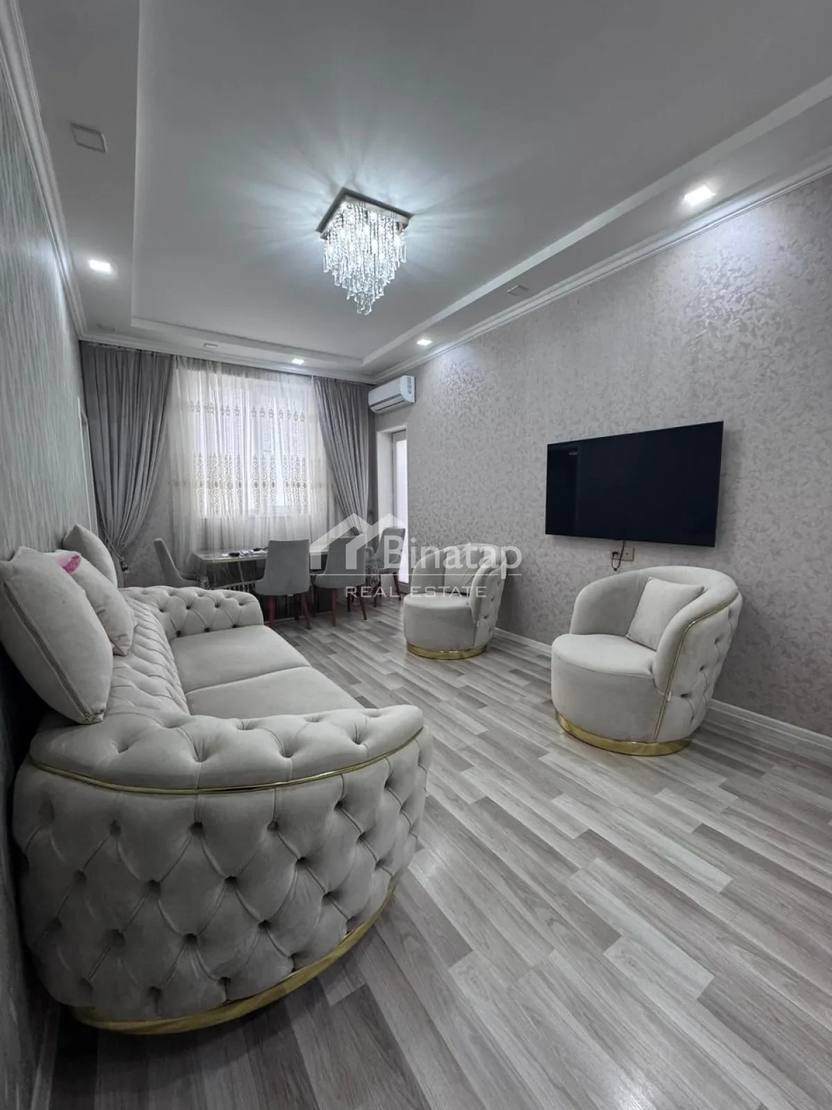 Satılır 3 otaqlı yeni tikili 73 m², İnşaatçılar m. — şəkil 1