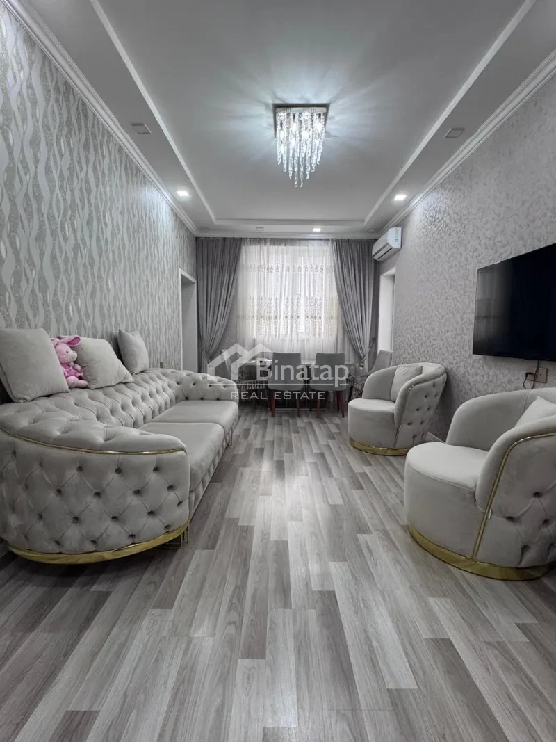 Satılır 3 otaqlı yeni tikili 73 m², İnşaatçılar m. — şəkil 2