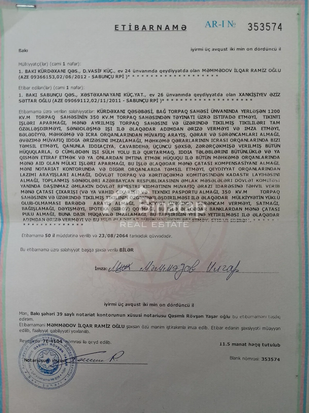 Satılır torpaq 3 sot, Kürdəxanı qəs. — şəkil 3