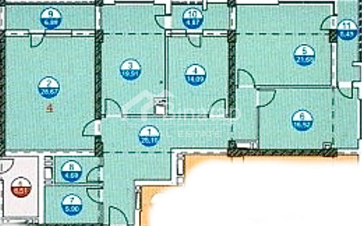 Satılır 4 otaqlı yeni tikili 153 m², İçərişəhər m. — şəkil 3