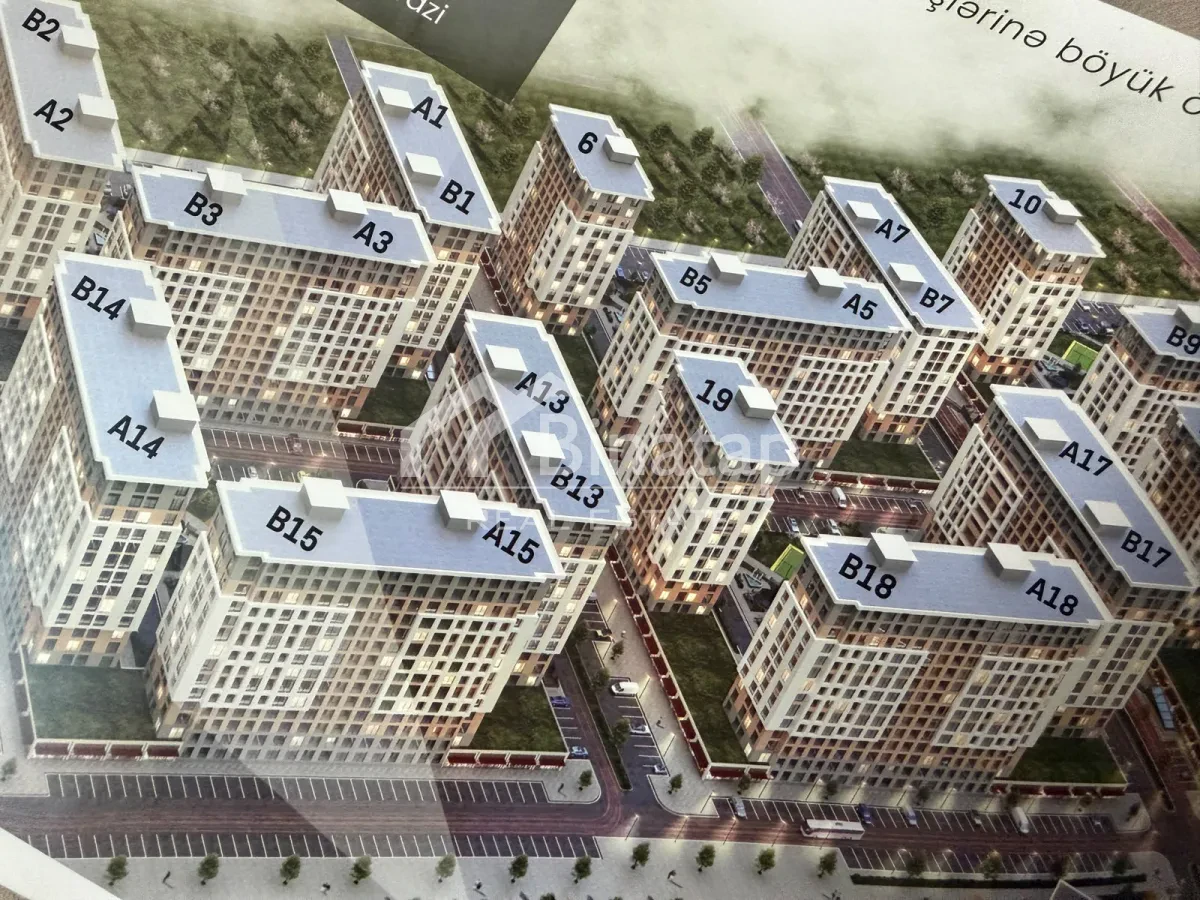 Satılır 2 otaqlı yeni tikili 51.20 m², Sumqayıt mərkəz r. — şəkil 20