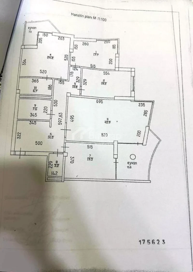 Satılır 4 otaqlı yeni tikili 205 m², 28 May m. — şəkil 3